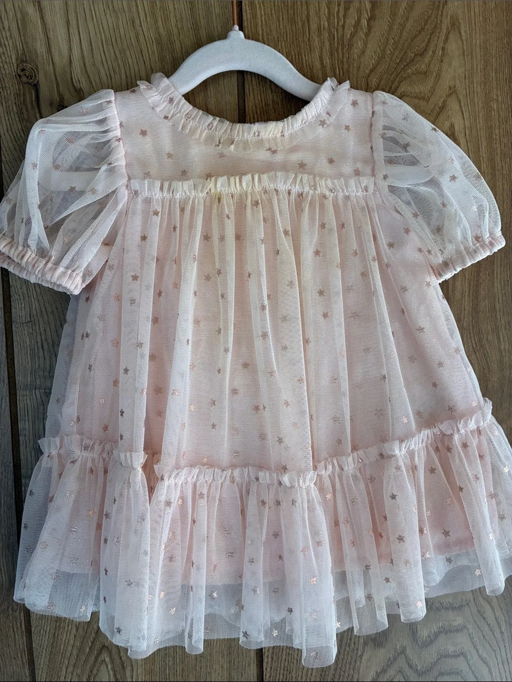 Cat & Jack Pink Star Tulle Dress for Girls